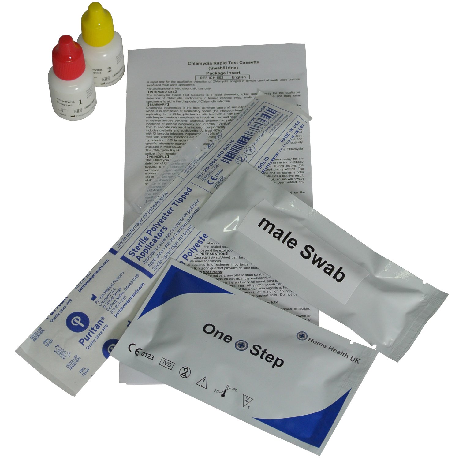 20 x Chlamydia Test (Unisex) Professional Medical Swab Kit