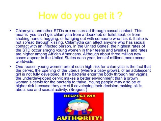 Can chlamydia be transmitted through kissing.