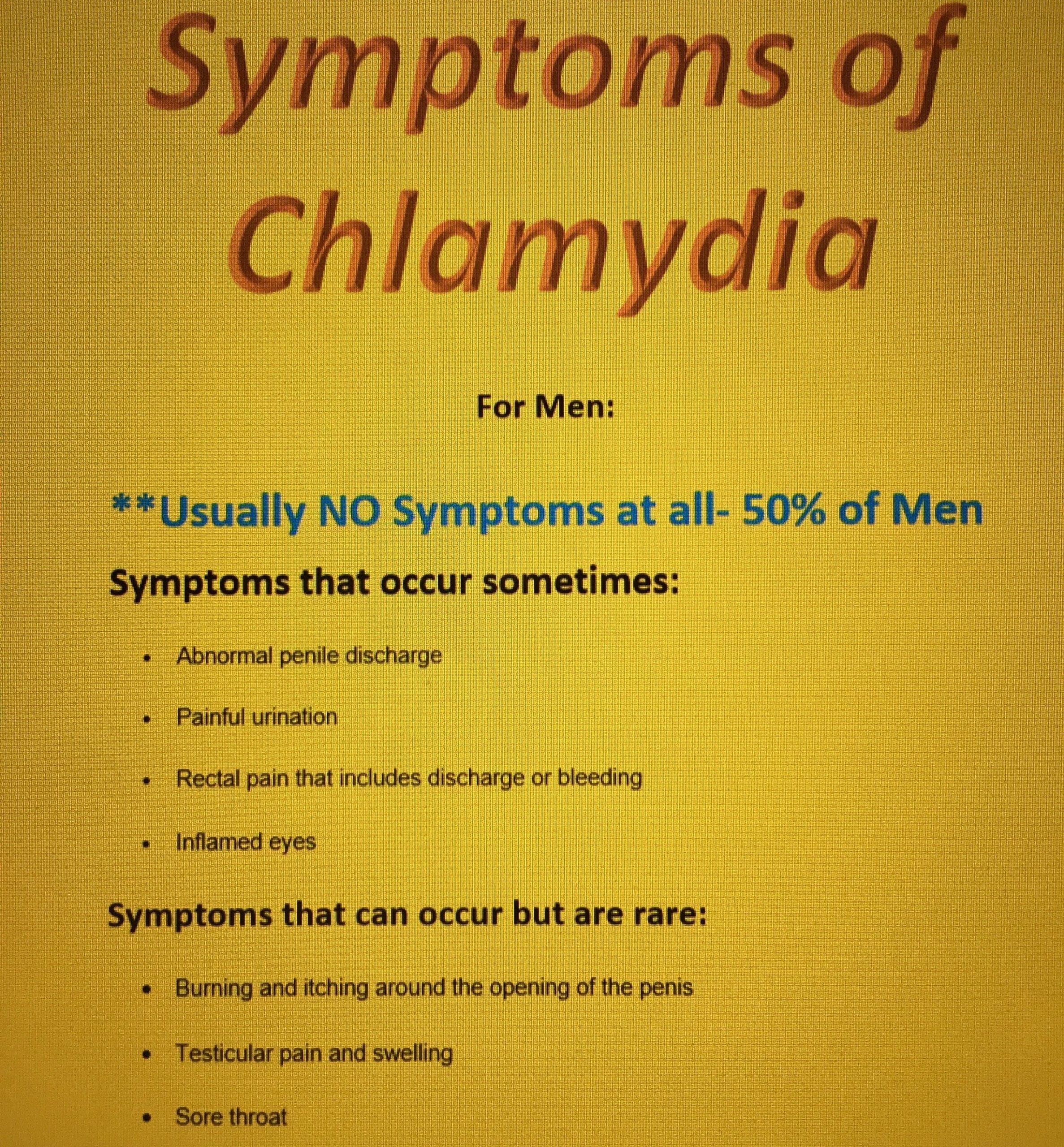 Chlamydia No Discharge