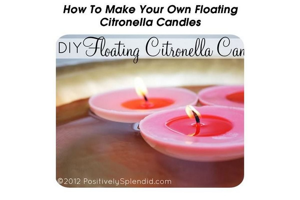 How To Make Your Own Floating Citronella Candles