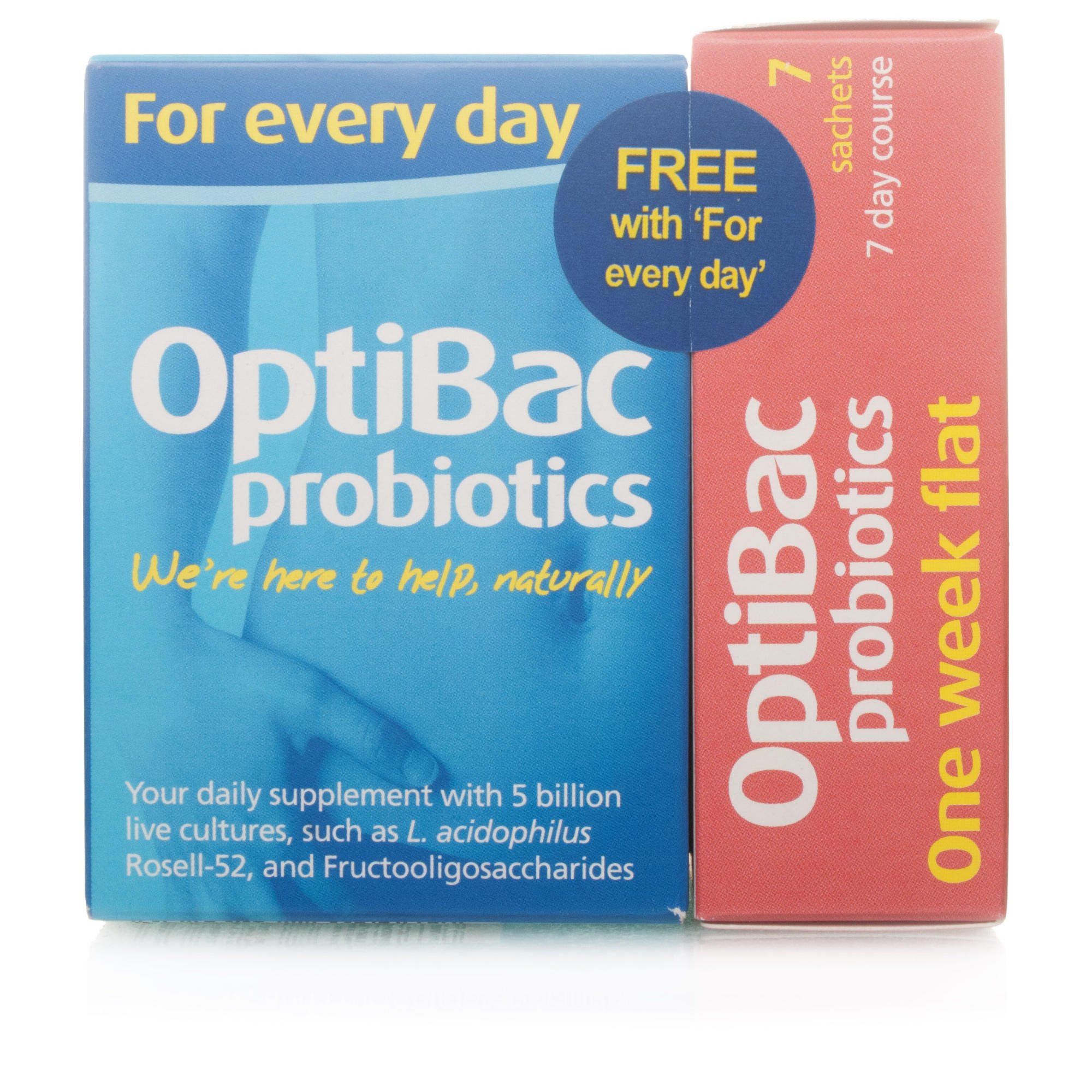 OptiBac Probiotics For Every Day + OptiBac Probiotics One Week Flat ...