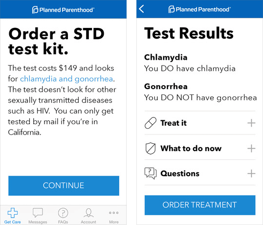 Planned Parenthood app enables private STD testing and treatment ...