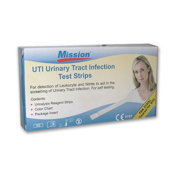 UTI Urinary Tract Infection Test Strips Mission Brand Leukocyte and ...