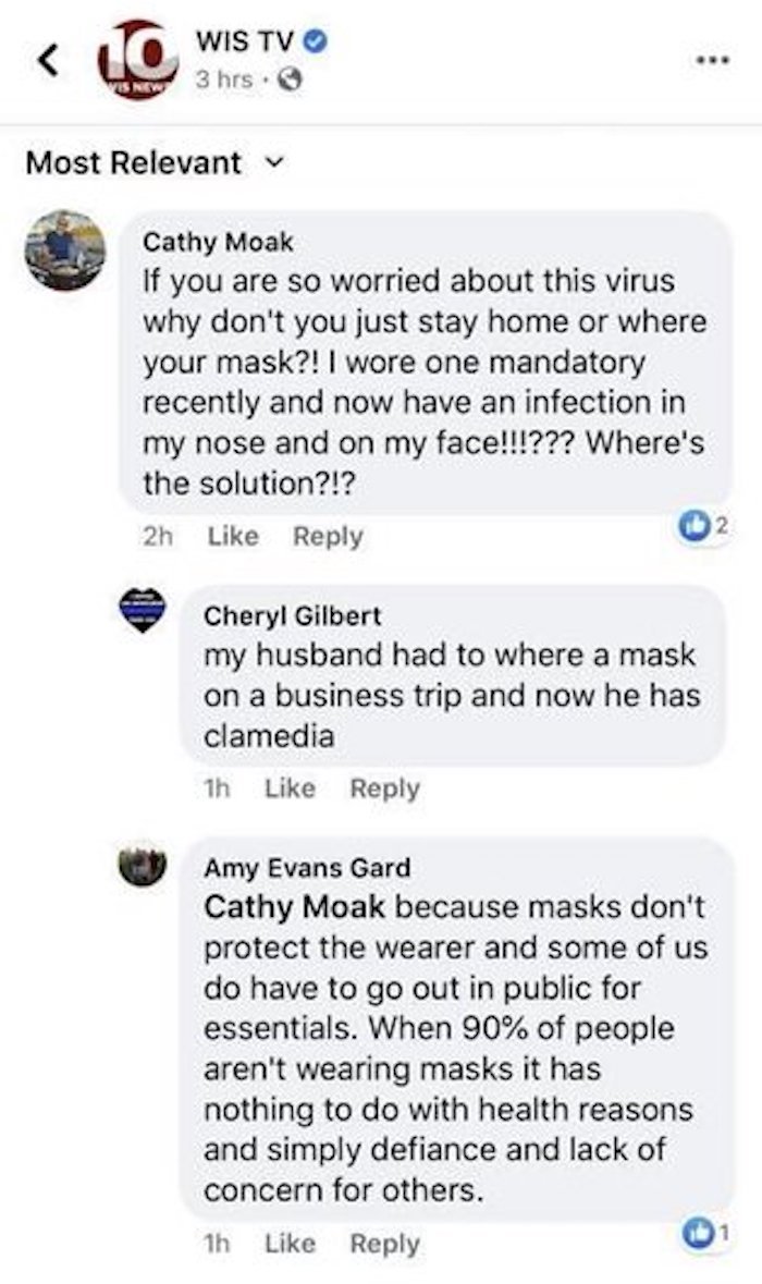 Woman Says Her Husband Got Chlamydia From Wearing A Mask